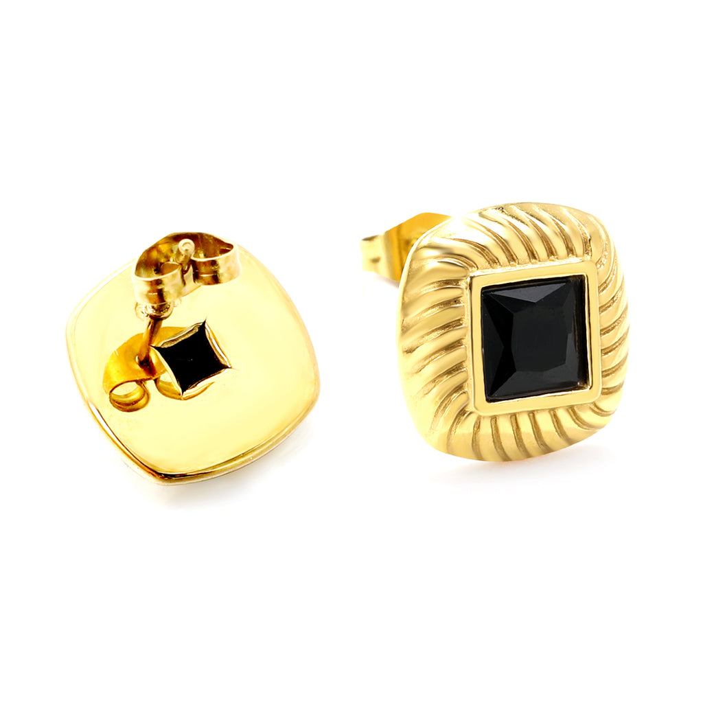 Zirconia Square Studs
