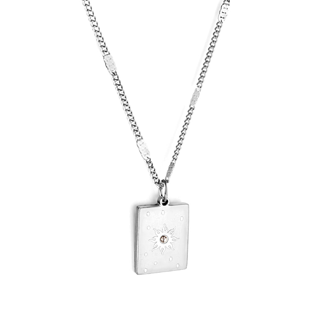 Sunburst Diamond Necklace