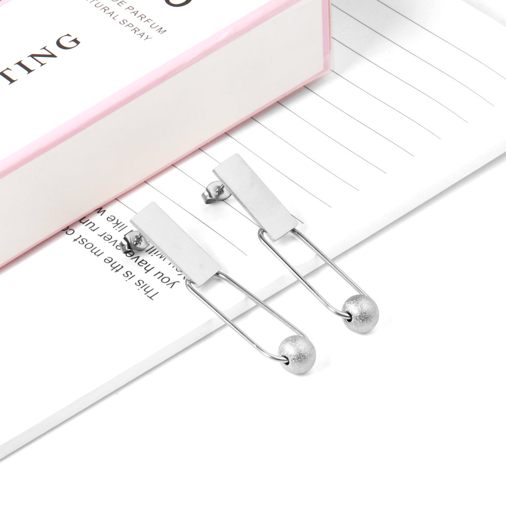 Rectangle Bead Drop Earrings