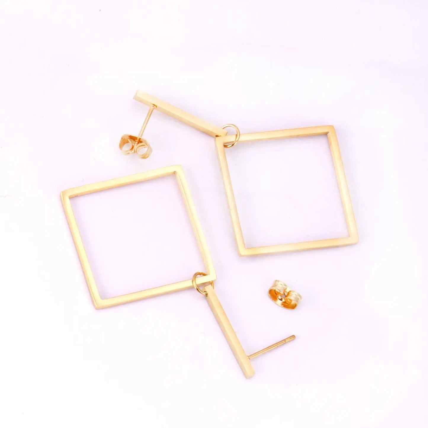 Earrings for Women Gold Color Geometry Dangle Drop Earrings Stainless Steel Accessories Bijoux Party Dropshipping Gift