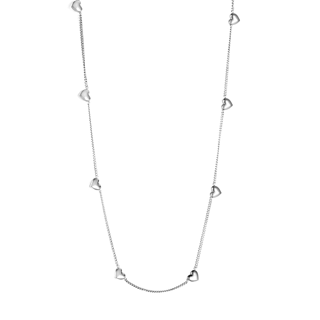 Peach Heart Pendant Necklace