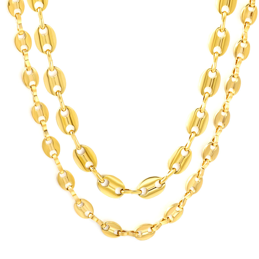 Coffee Bean Chain Necklace
