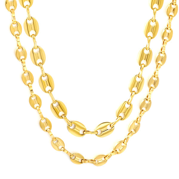 Coffee Bean Chain Necklace