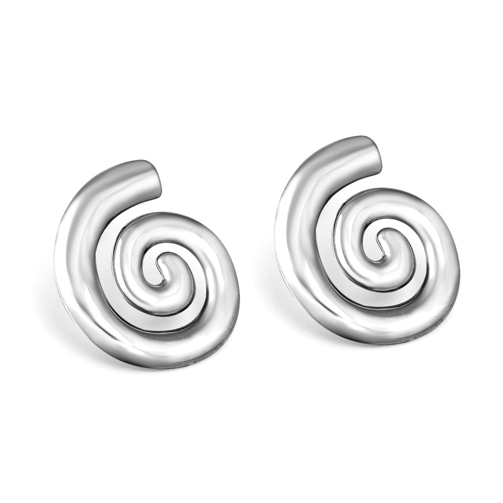 Elegant Spiral Drop Earrings