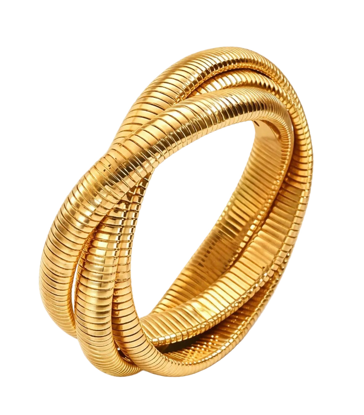 Orielle Coil Bracelet by APHANA, gold tone, bracelet, product image 1