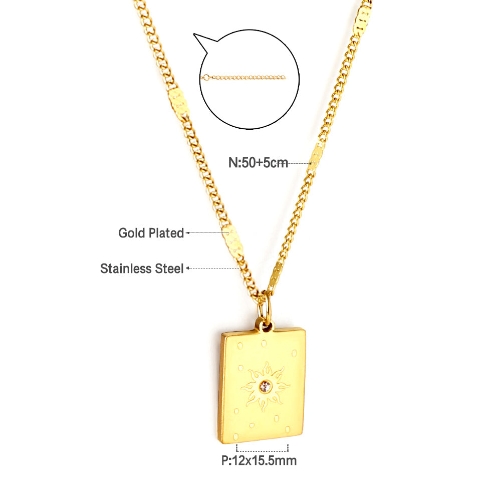 Sunburst Diamond Necklace