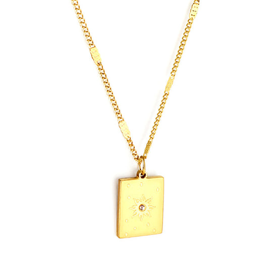 Sunburst Diamond Necklace