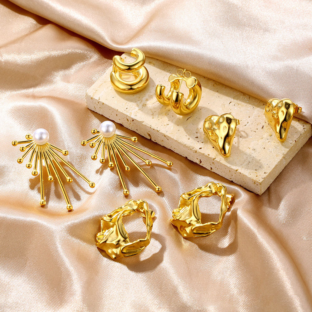 Vintage Radiant Pearl Statement Earrings